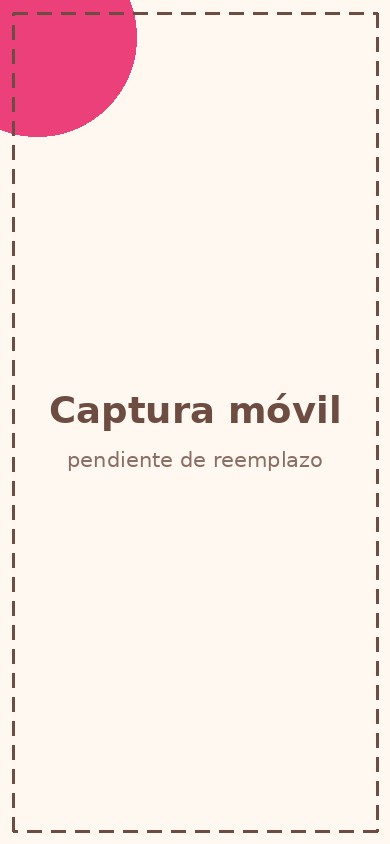 Captura móvil del sitio web de Dulcería Mumu